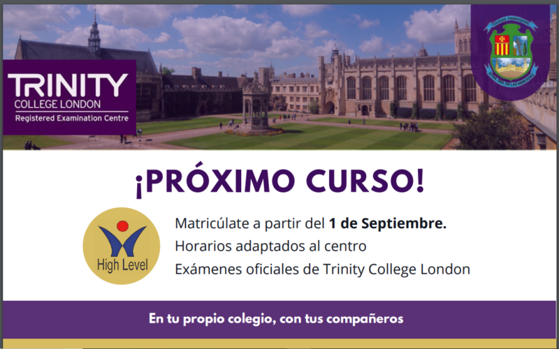 banner-trinity-high-school-academia-inglés